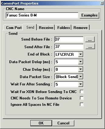 send tweaks for sending files to your CNC